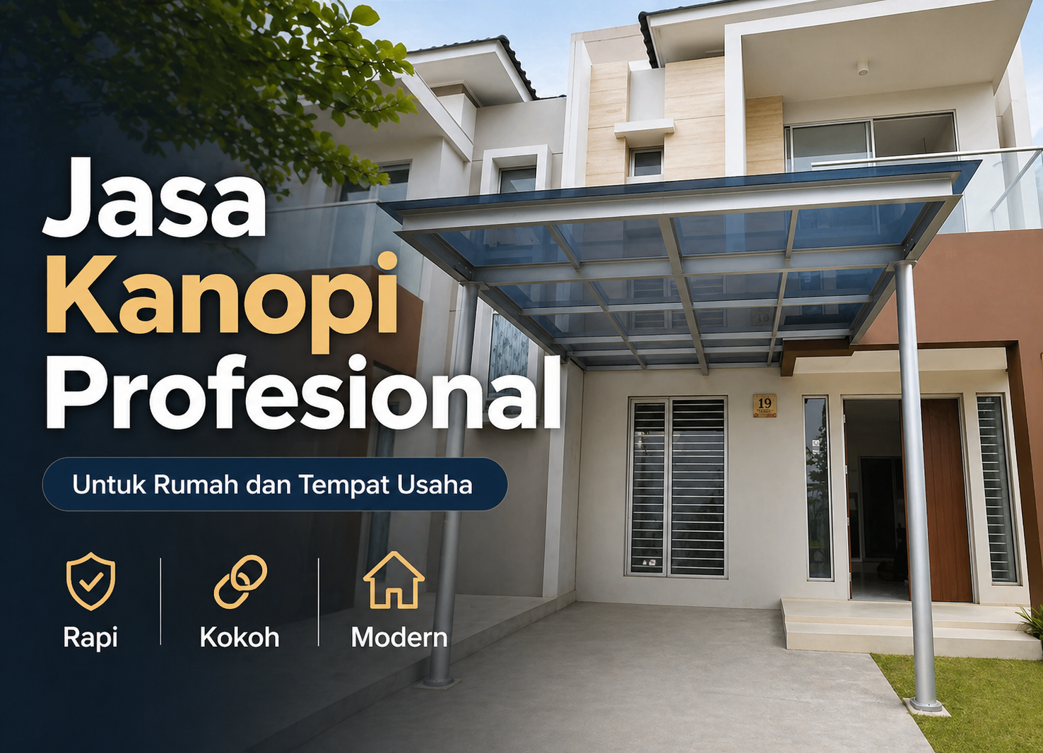 Layanan jasa kanopi profesional untuk rumah dan tempat usaha